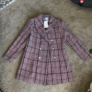 New Elegant Plaid Blazer
